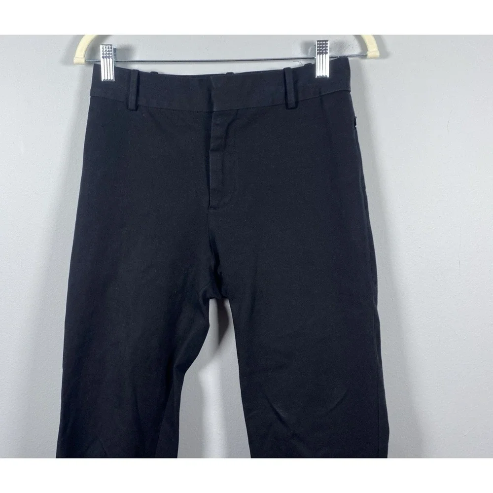 Frame Black Noir Le Crop Mini Boot Trouser Cropped High Rise Flare Pants Women 2